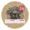 Beige Suede Mat Board for 32x32 Frames - Circle Opening for 30x30 Photos